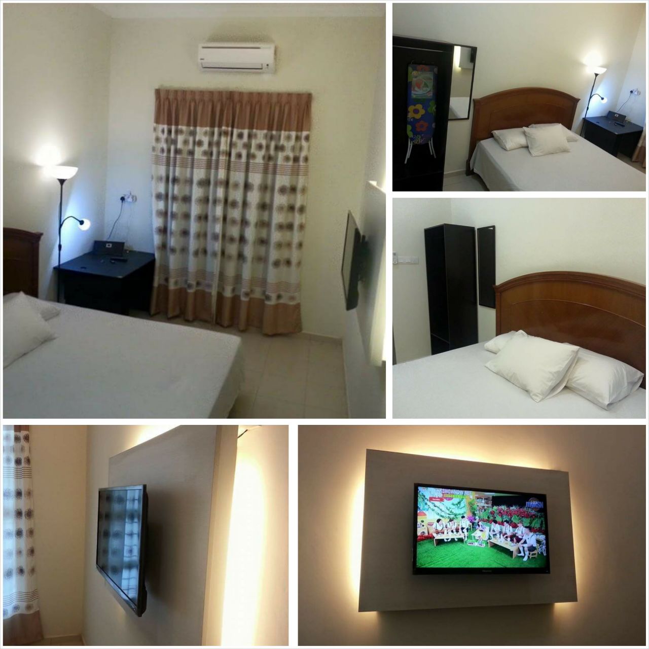 Katil king di master bedroom
